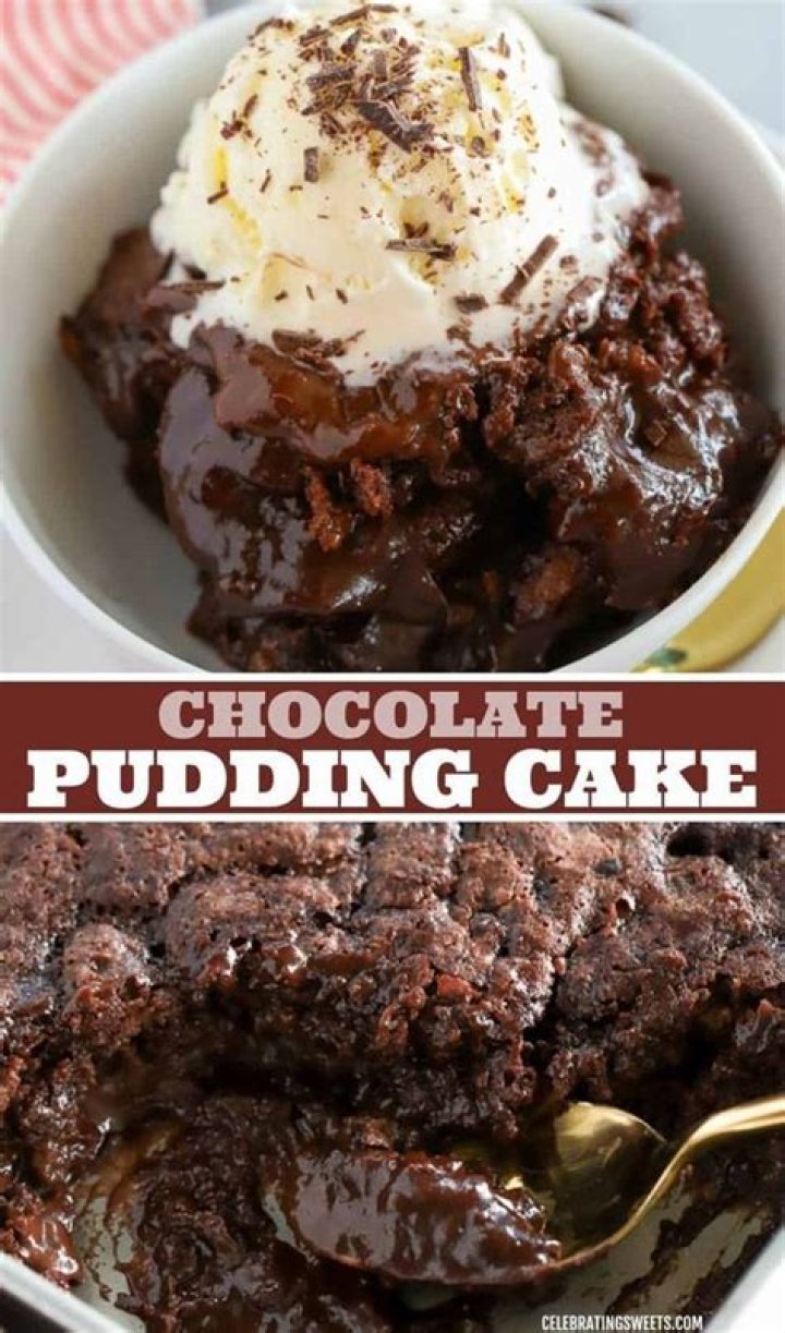 Fudgy Chocolate Pudding Cake - Celebrating Sweets
